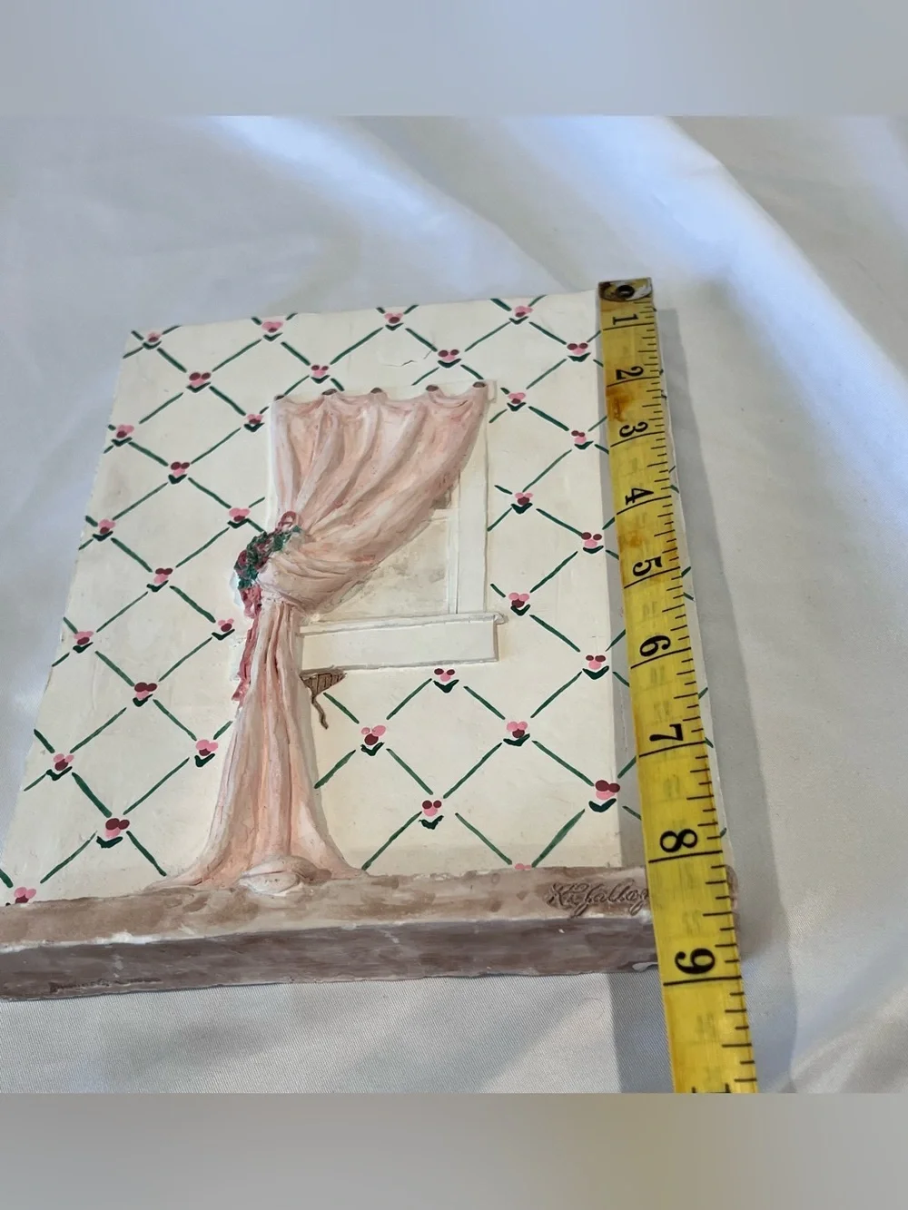 Vintage Summer Breeze Faded Wallpaper Wall Plaque Cottage Decor
